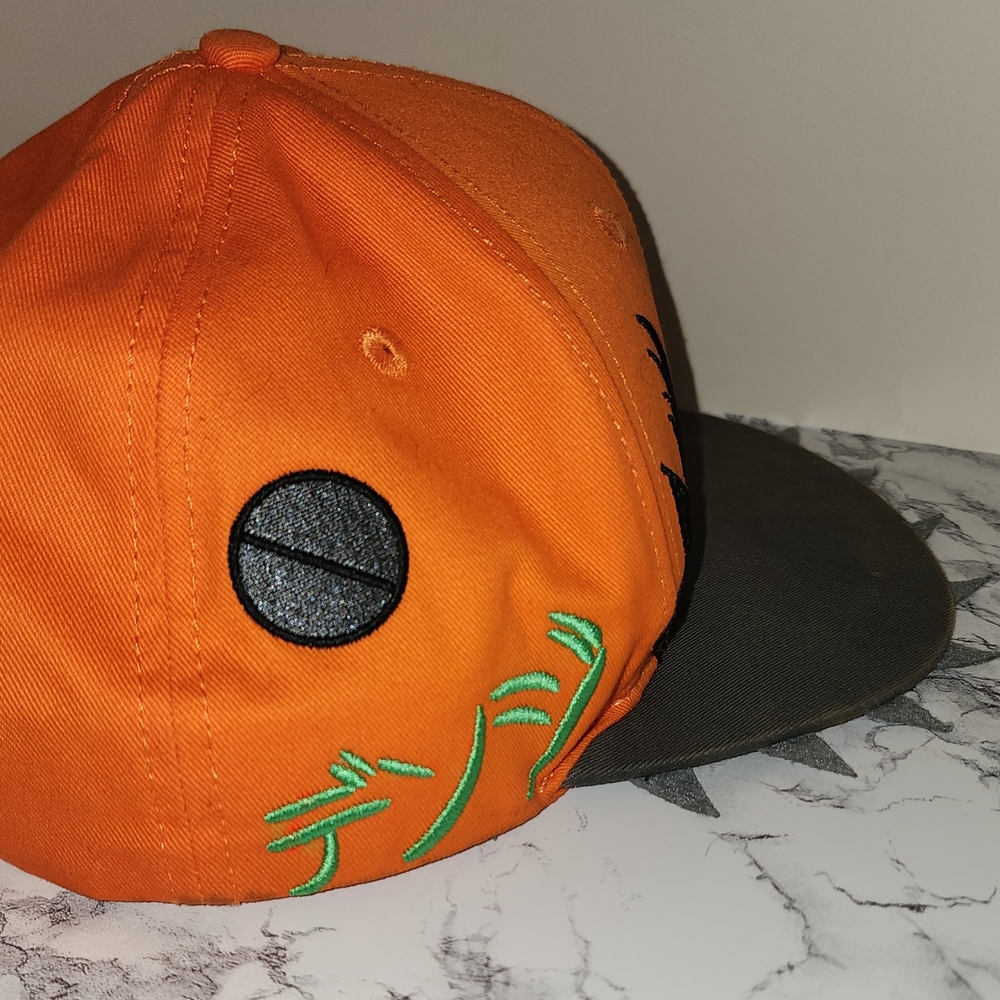 Orange and Black Kids Cap